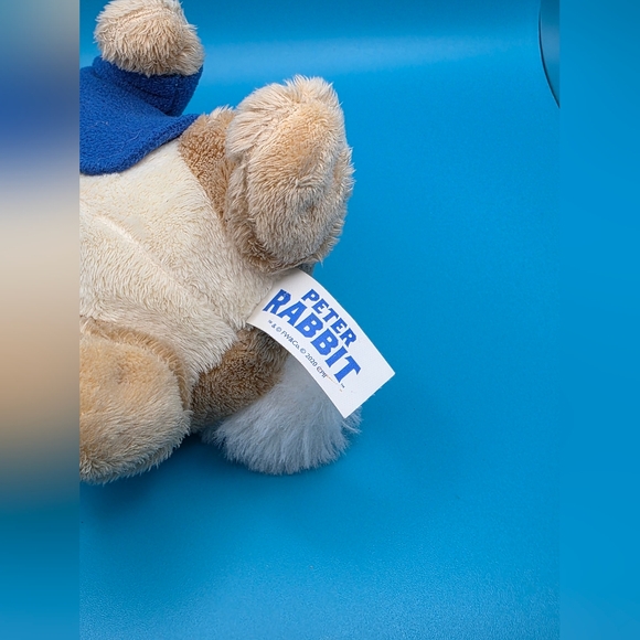 Plush Rabbit Toy with Blue Jacket Peter Rabbit - Picture 3 of 4